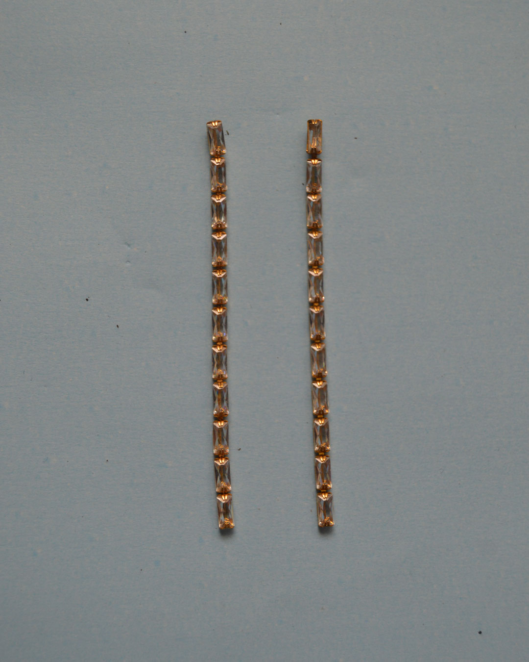 Pendientes largos brillos