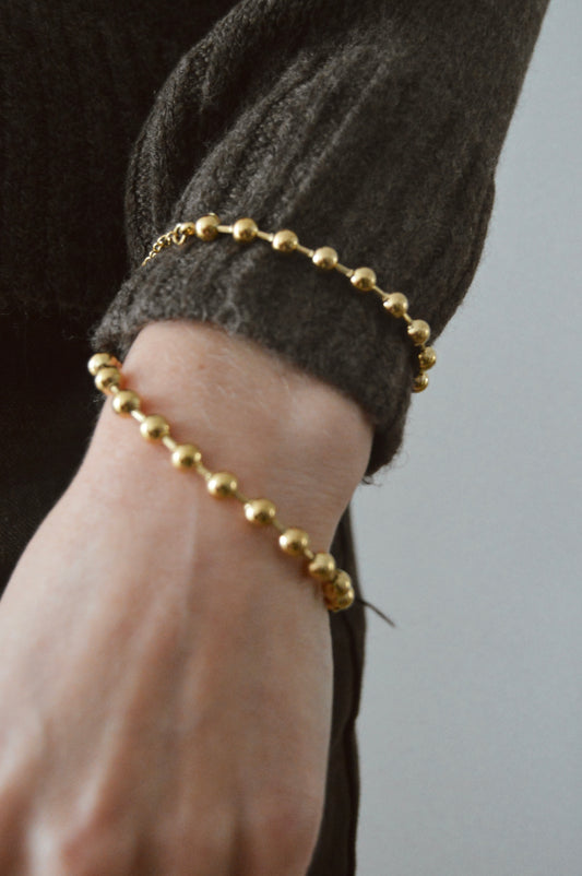 Pulsera cadena bolas